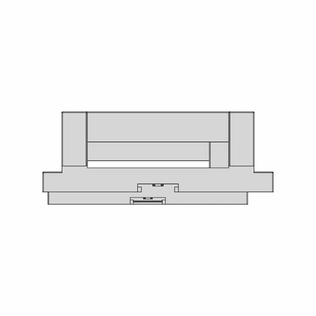 Din Rail Plastic Enclosures Box Brt-80006 | High-Quality CAD Model
