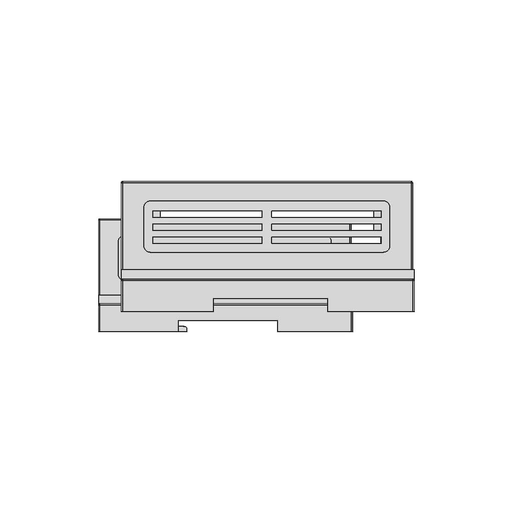Din Rail Plastic Enclosures Box Brt-80006 | High-Quality CAD Model_0_270_degree_snapshot