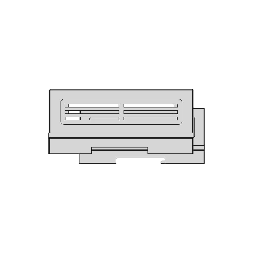 Din Rail Plastic Enclosures Box Brt-80006 | High-Quality CAD Model_0_90_degree_snapshot