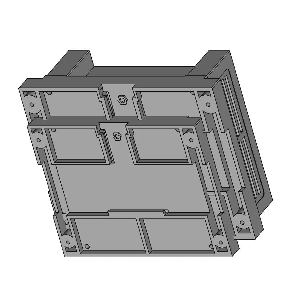 Din Rail Plastic Enclosures Box Brt-80006 | High-Quality CAD Model_60_30_degree_snapshot