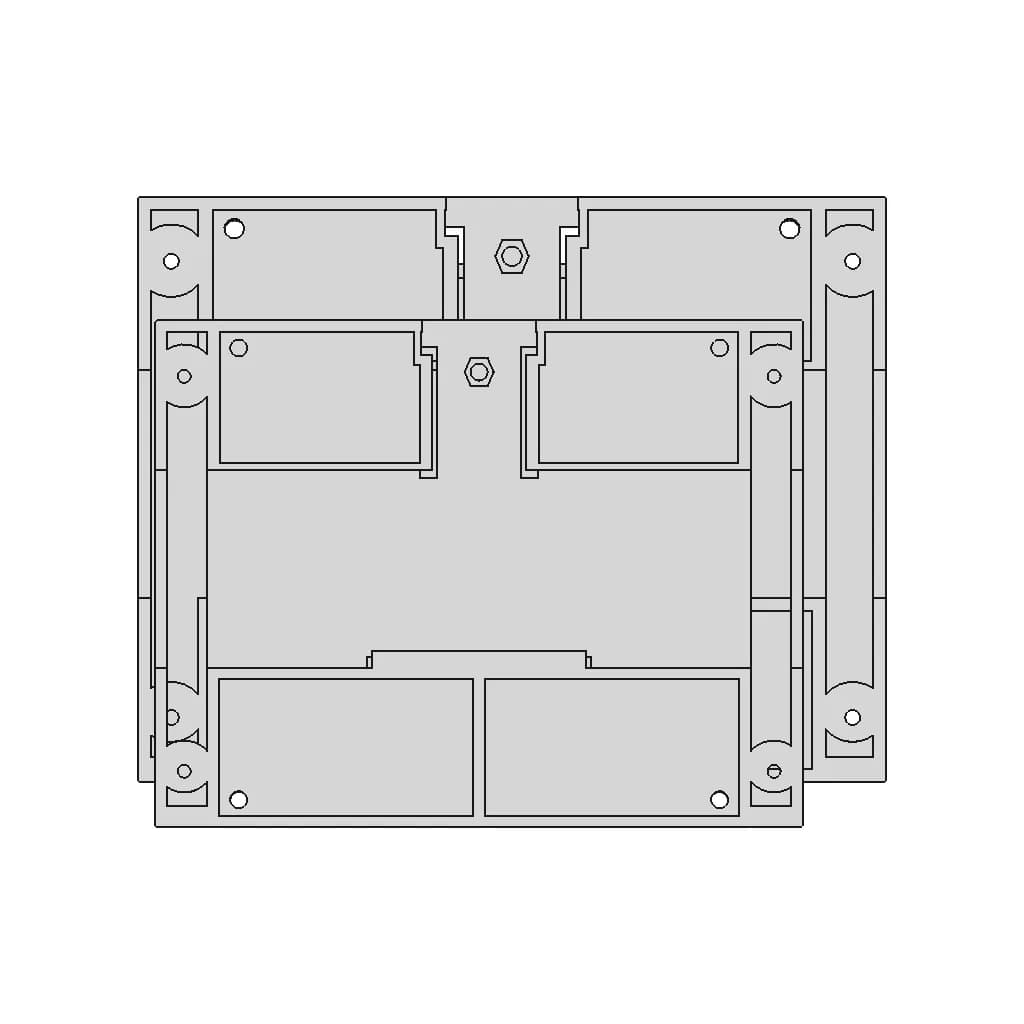 Din Rail Plastic Enclosures Box Brt-80006 | High-Quality CAD Model_90_0_degree_snapshot