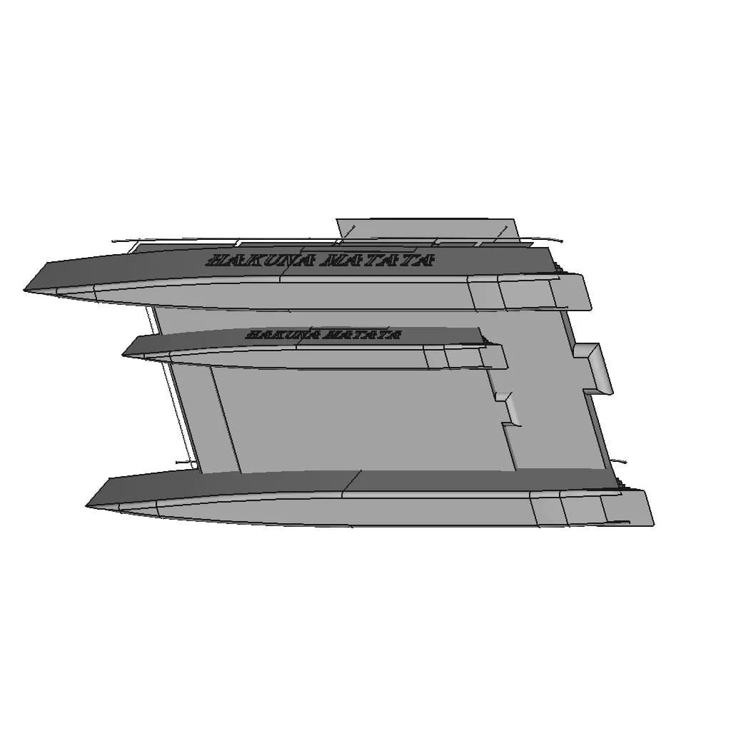 Hakuna Matata ''Catamaran'' - Downloadable CAD Representation_60_30_degree_snapshot