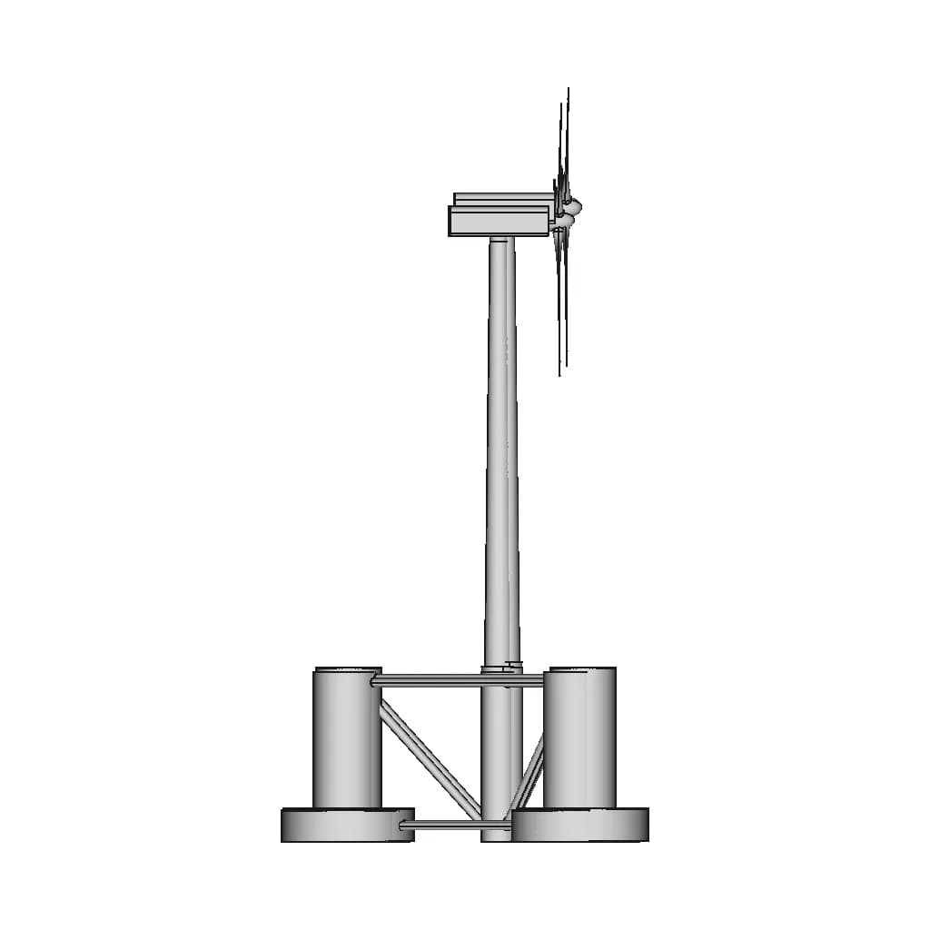Oc4 Wind Turbine | High-Quality CAD Model_0_270_degree_snapshot