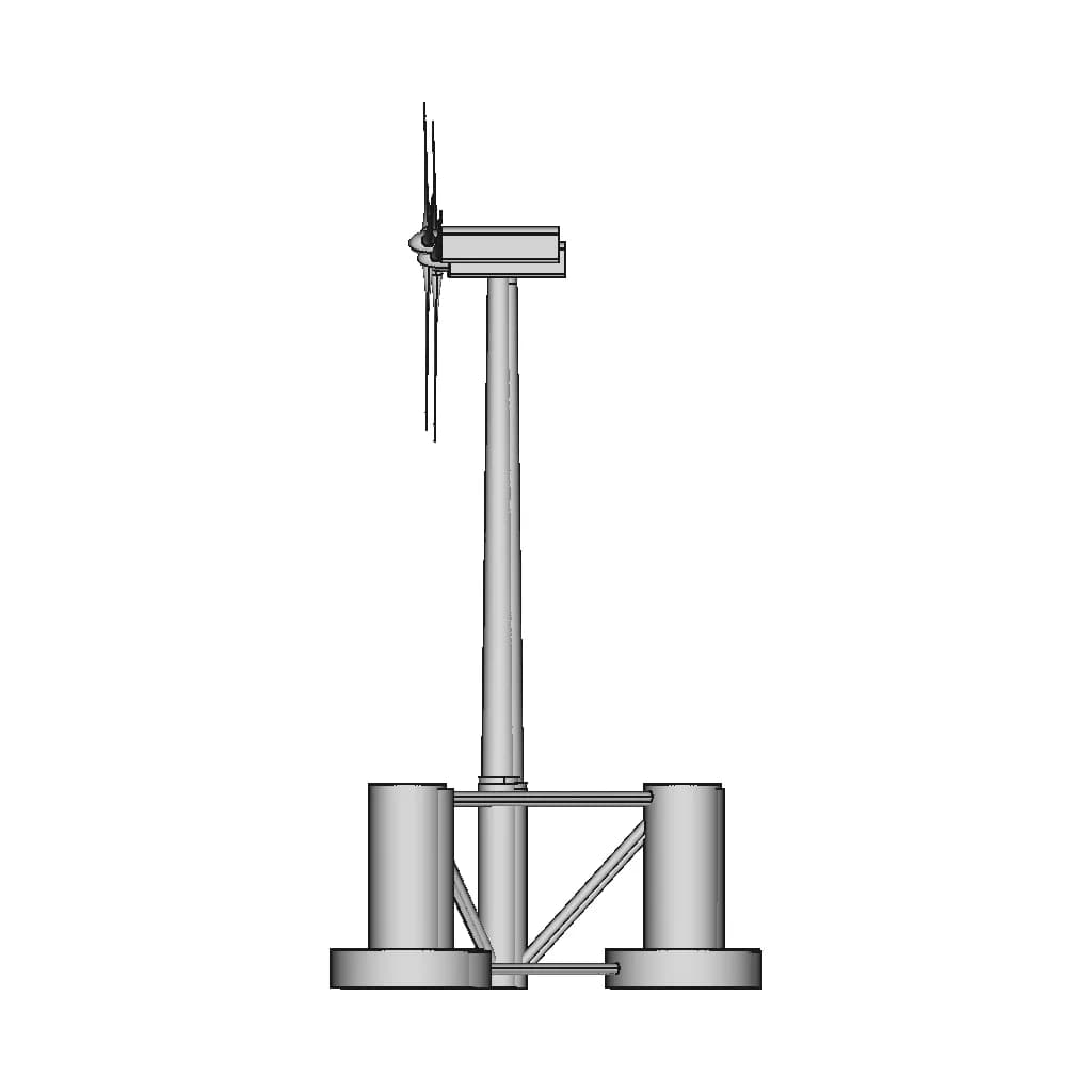 Oc4 Wind Turbine | High-Quality CAD Model_0_90_degree_snapshot