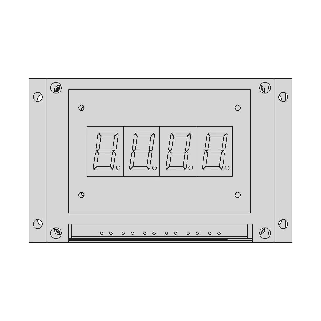 Nmea Buffer With 7 Segment Display - Downloadable CAD Representation_0_0_degree_snapshot