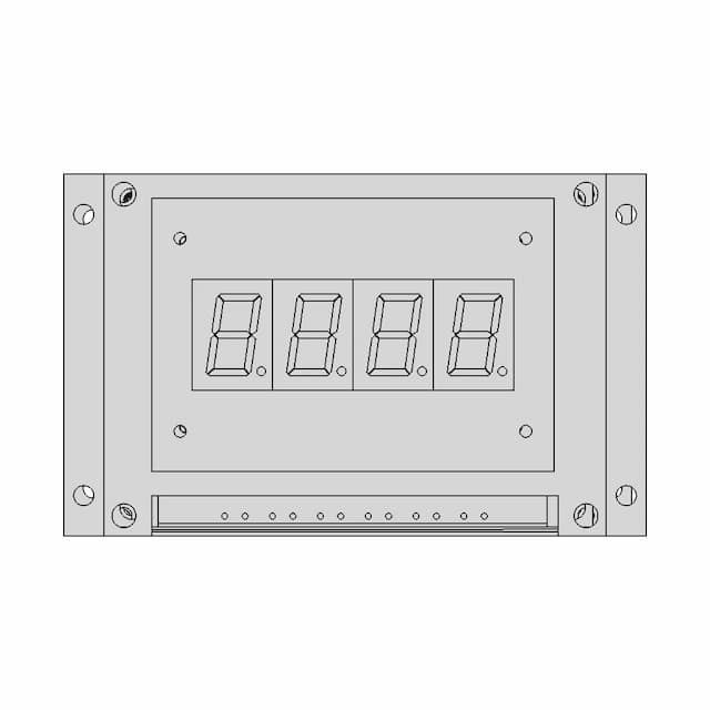 Nmea Buffer With 7 Segment Display - Downloadable CAD Representation