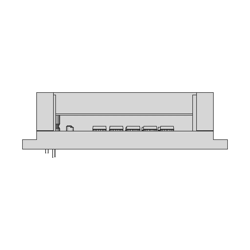 Nmea Buffer With 7 Segment Display - Downloadable CAD Representation_90_0_degree_snapshot