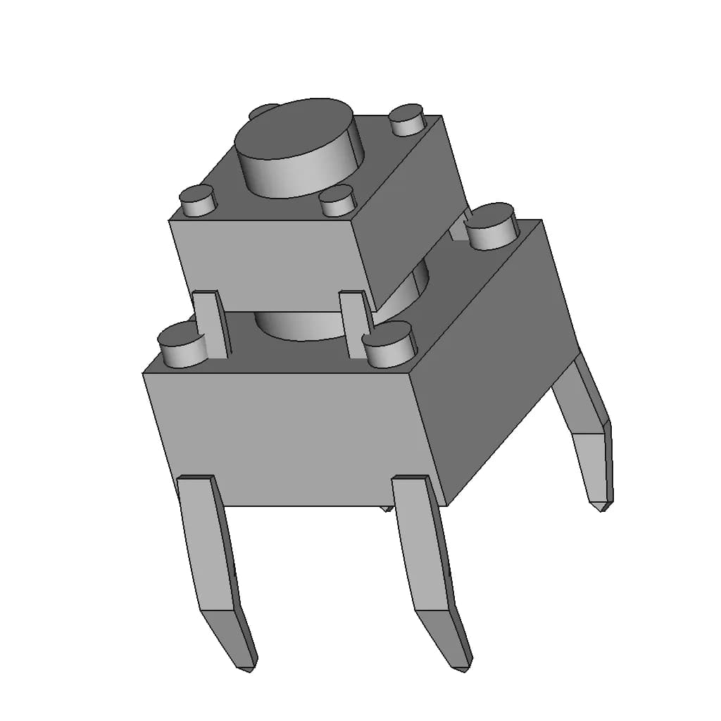Push Button 4Pin 6X6X5Mm | 3D Engineering Design File_60_30_degree_snapshot