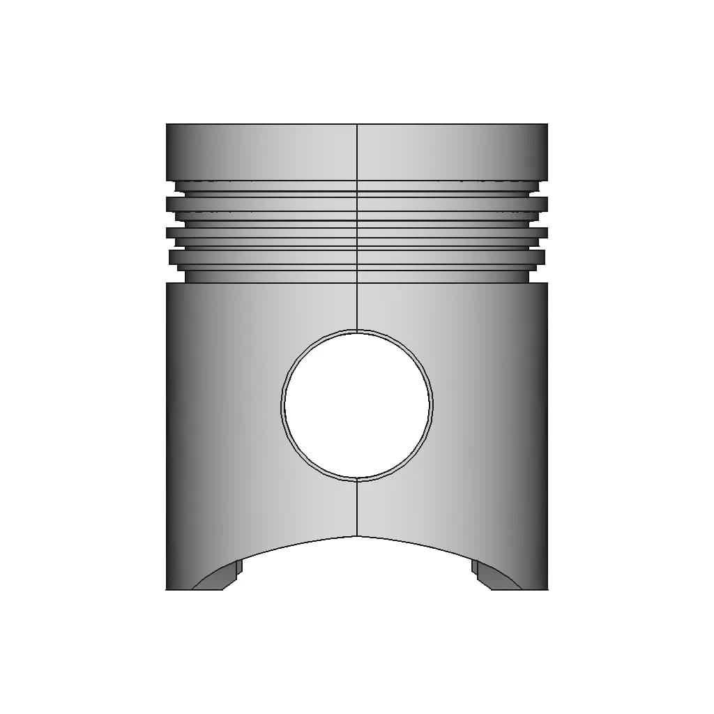 Diesel Piston - Standard Mechanical Component_0_0_degree_snapshot