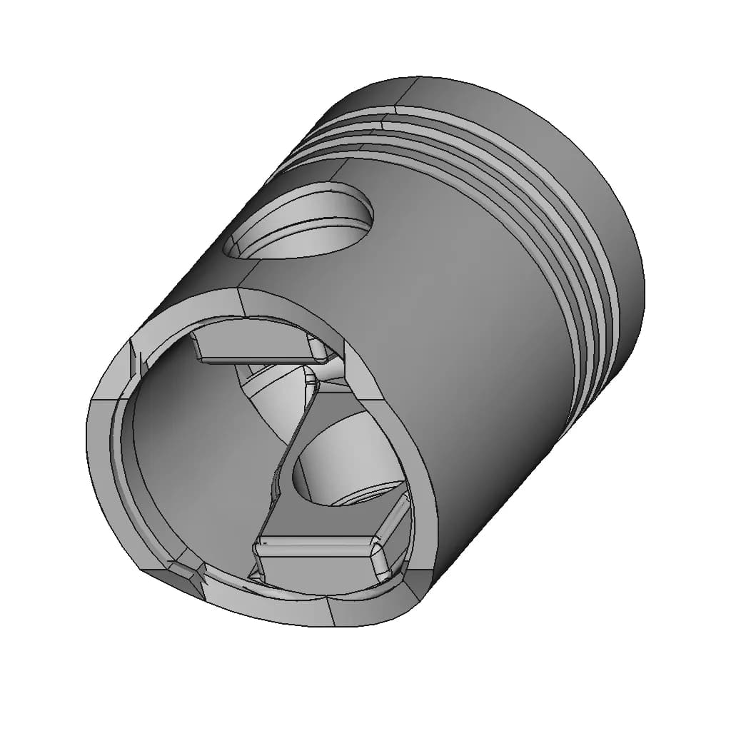Diesel Piston - Standard Mechanical Component_60_30_degree_snapshot