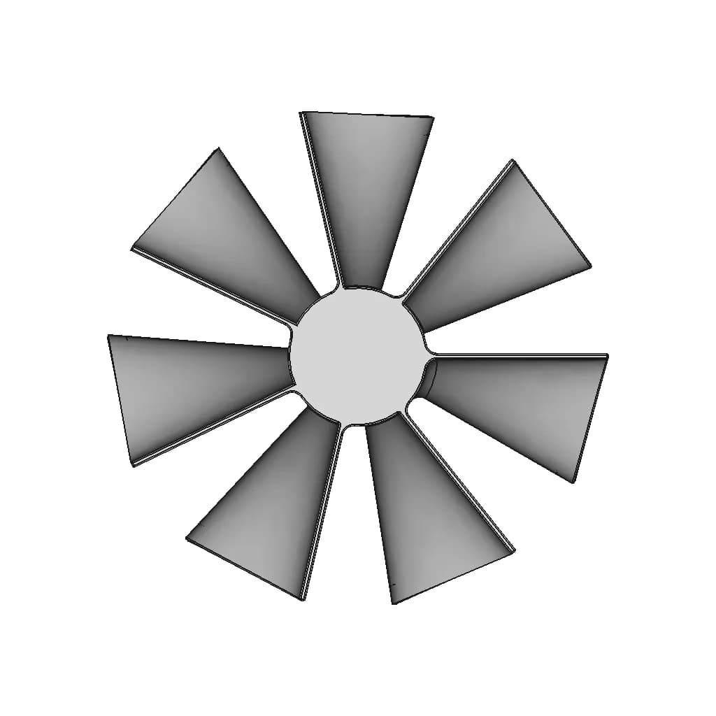 Exhaustfan/ Impeller/ Blades | High-Quality CAD Model_270_0_degree_snapshot