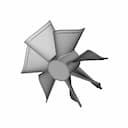 Exhaustfan/ Impeller/ Blades | High-Quality CAD Model_60_30_degree_snapshot