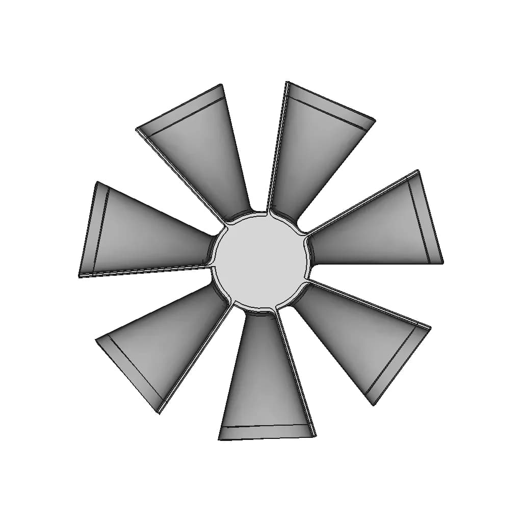 Exhaustfan/ Impeller/ Blades | High-Quality CAD Model_90_0_degree_snapshot