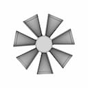 Exhaustfan/ Impeller/ Blades | High-Quality CAD Model_90_0_degree_snapshot