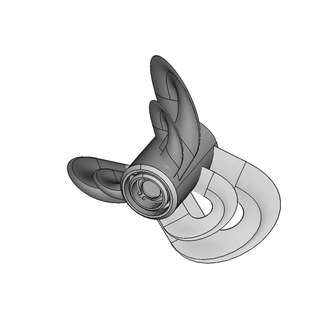 Sharrow Propeller | 3D Engineering Design File_60_30_degree_snapshot