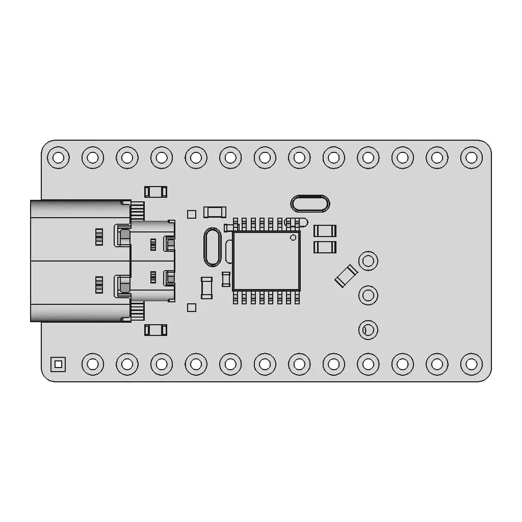 Nice!Nano V2 Board | 3D Engineering Design File_0_0_degree_snapshot