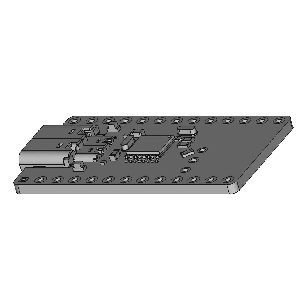 Nice!Nano V2 Board | 3D Engineering Design File_60_30_degree_snapshot
