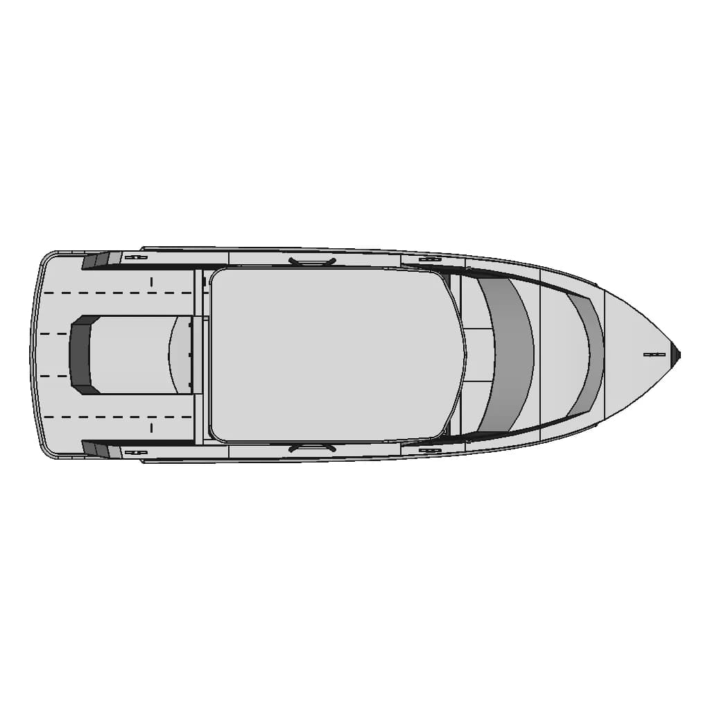 A750Ht Aluminium Boat - Downloadable CAD Representation_0_0_degree_snapshot