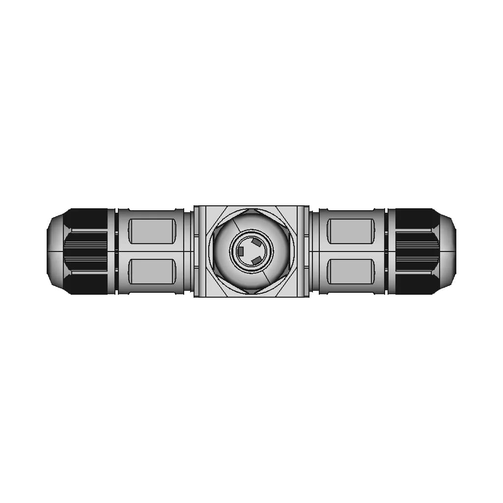 Screw-Less Waterproof Connector M684-T, M684-X, M684-Y, M684-F, M684-H, M684-S - Downloadable CAD Representation_0_0_degree_snapshot