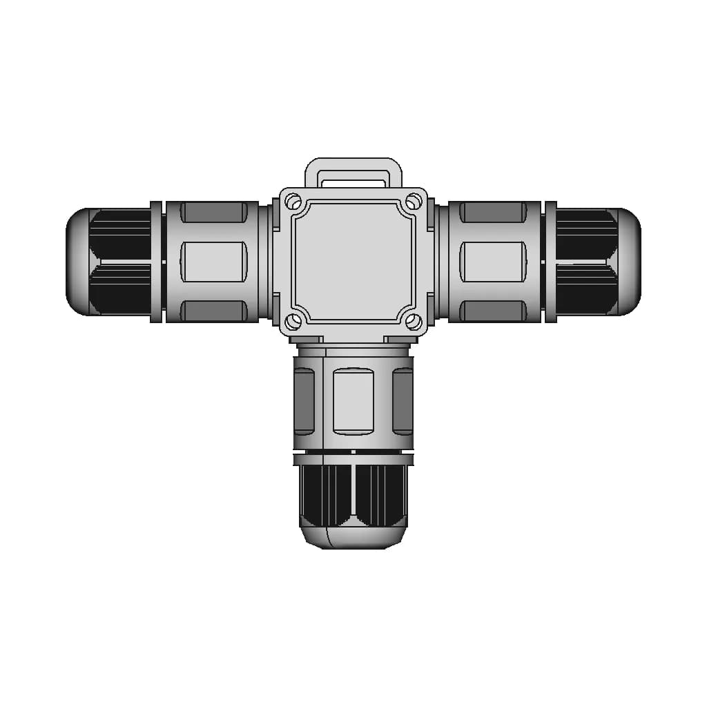 Screw-Less Waterproof Connector M684-T, M684-X, M684-Y, M684-F, M684-H, M684-S - Downloadable CAD Representation_270_0_degree_snapshot