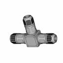Screw-Less Waterproof Connector M684-T, M684-X, M684-Y, M684-F, M684-H, M684-S - Downloadable CAD Representation_60_30_degree_snapshot