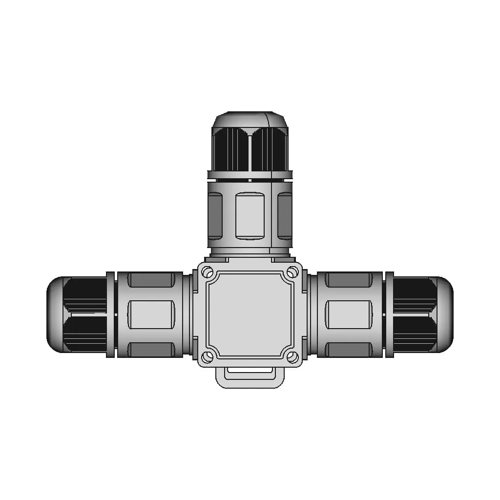 Screw-Less Waterproof Connector M684-T, M684-X, M684-Y, M684-F, M684-H, M684-S - Downloadable CAD Representation_90_0_degree_snapshot