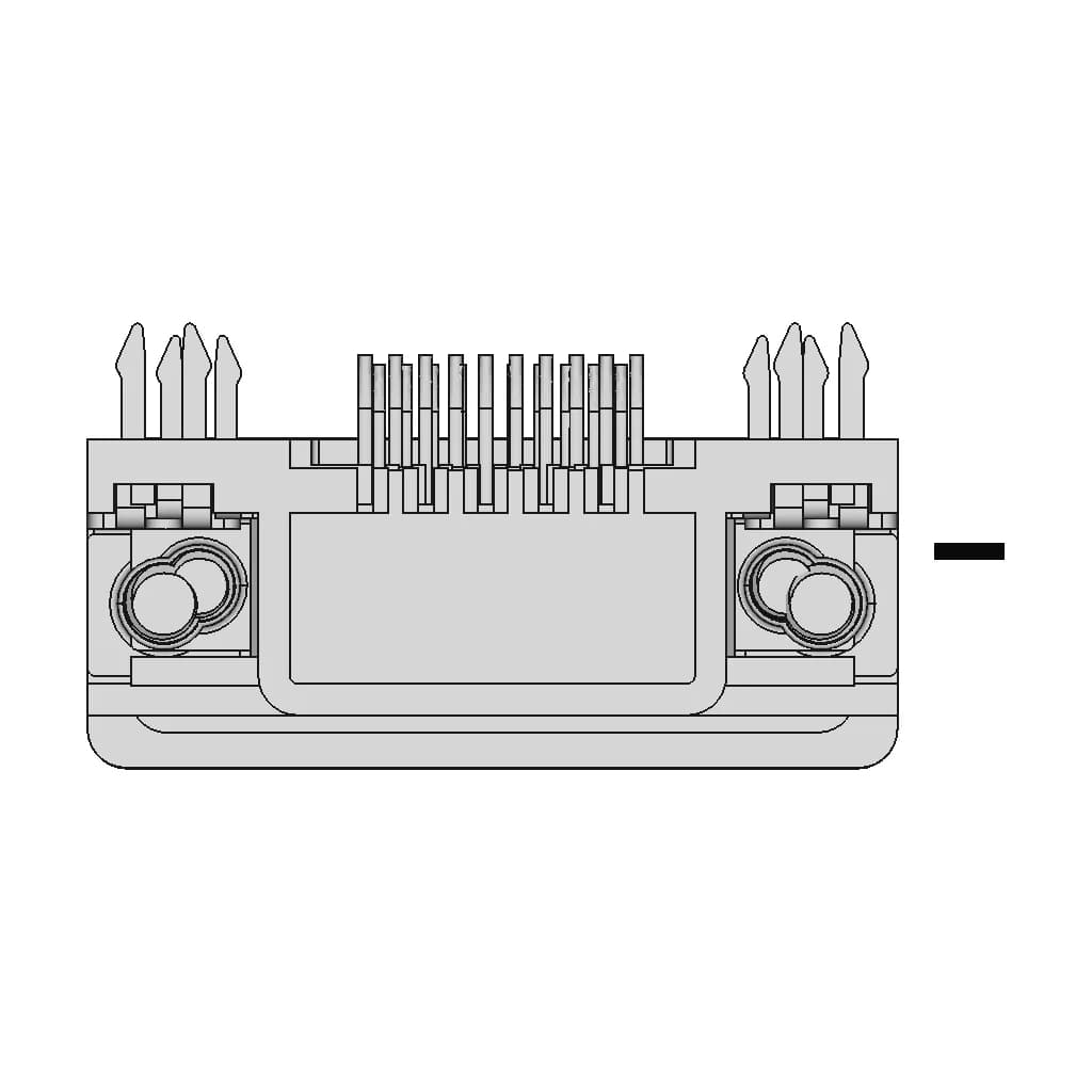 Dsub Hd 15 Pins Connectors - Standard Mechanical Component_270_0_degree_snapshot
