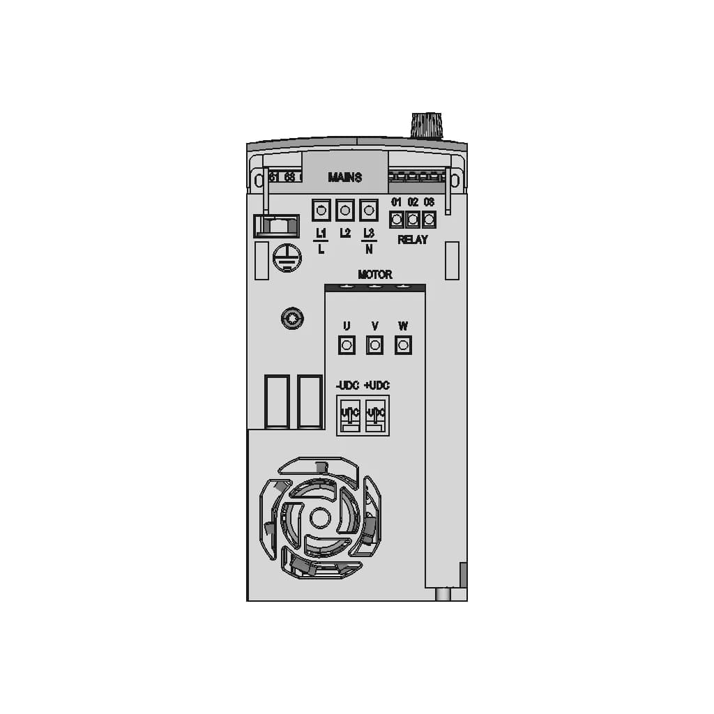 132F0017 - Fc-051Pk37T4E20H3Xxcxxxsxxx - Danfoss | 3D Engineering Design File_90_0_degree_snapshot