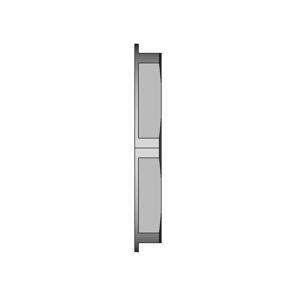 M40 X 1.5 Metric Lock Nut, Plastic - Standard Mechanical Component_0_270_degree_snapshot