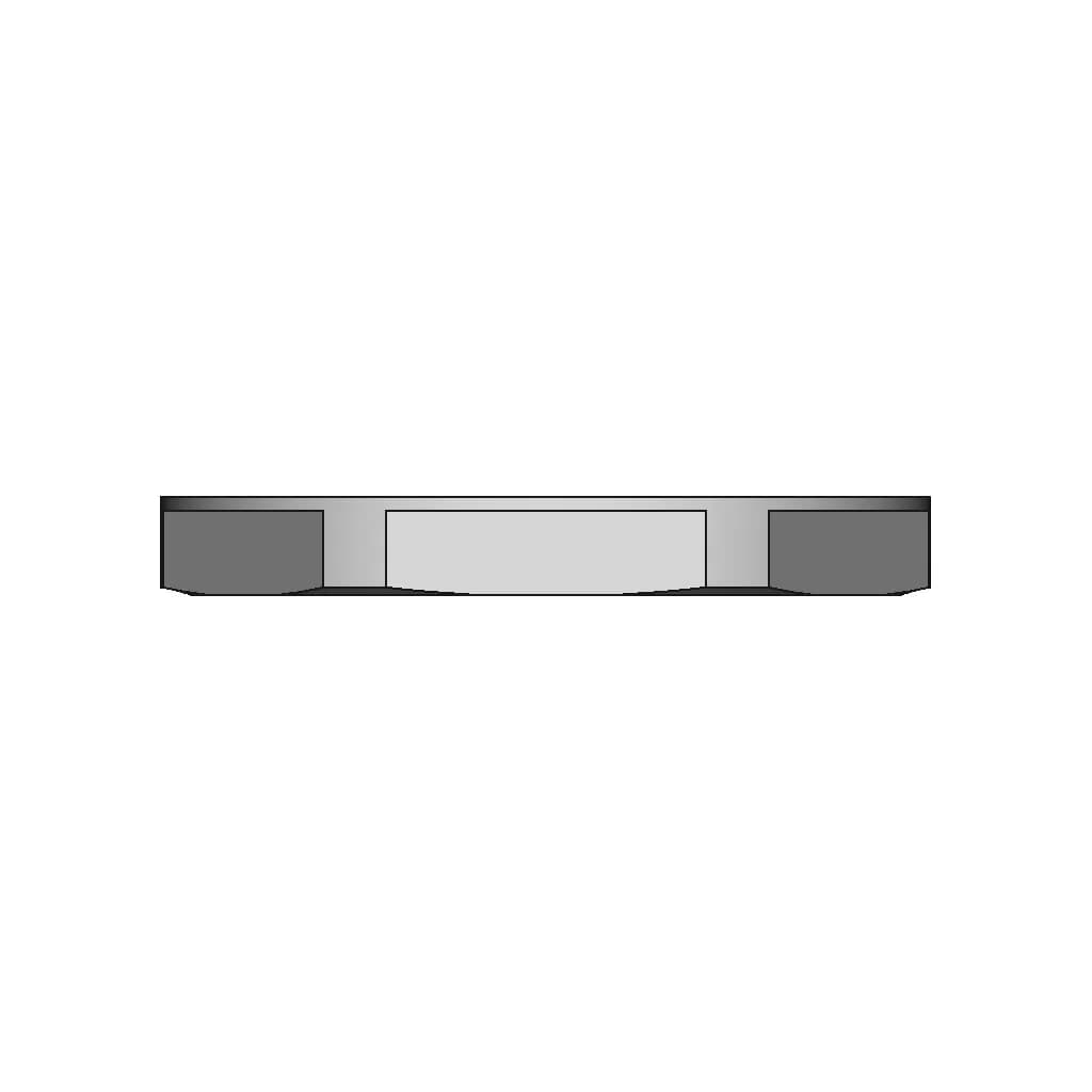 M40 X 1.5 Metric Lock Nut, Plastic - Standard Mechanical Component_270_0_degree_snapshot