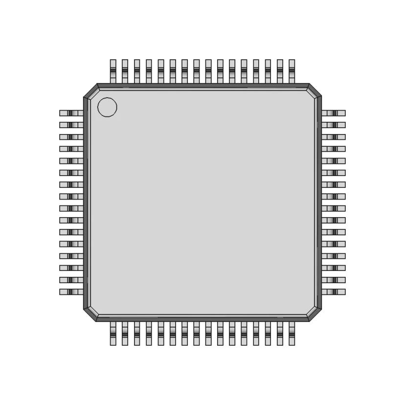 64-Pin & 80-Pin Thin Quad Flat Package (Tqfp-64 & Tqfp-80) - Downloadable CAD Representation