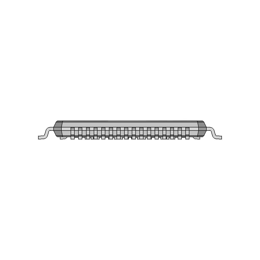 64-Pin & 80-Pin Thin Quad Flat Package (Tqfp-64 & Tqfp-80) - Downloadable CAD Representation_90_0_degree_snapshot