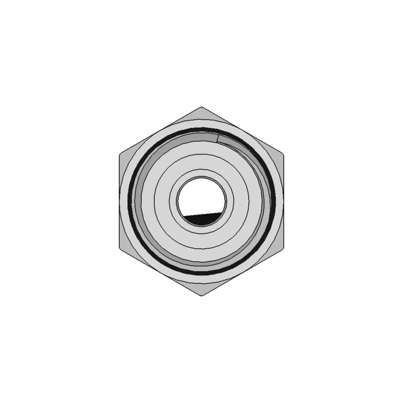 3/8" Ptc X 3/8" Mnpt Fitting | High-Quality CAD Model