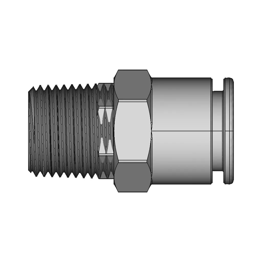 3/8" Ptc X 3/8" Mnpt Fitting | High-Quality CAD Model_0_90_degree_snapshot