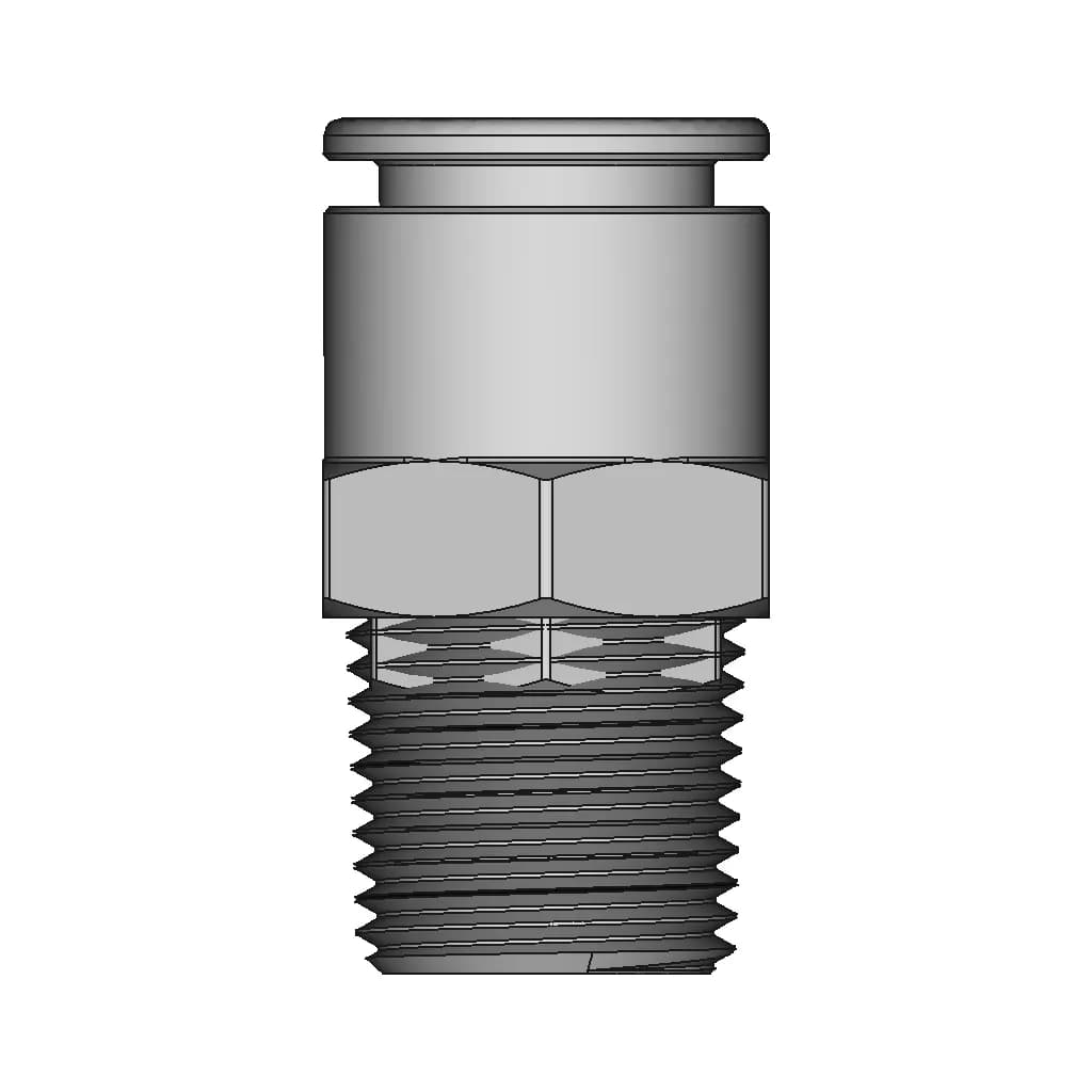 3/8" Ptc X 3/8" Mnpt Fitting | High-Quality CAD Model_270_0_degree_snapshot