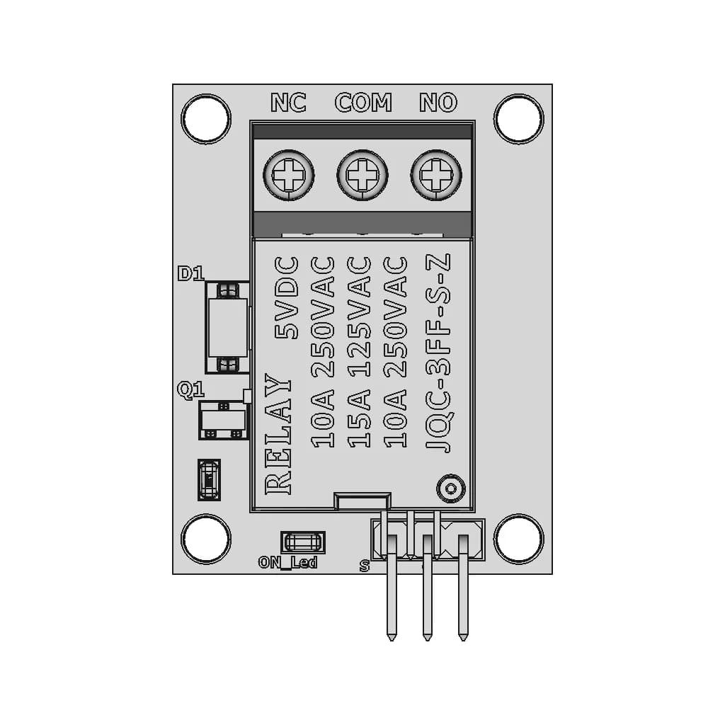 Relay Module - 5V, Generic | High-Quality CAD Model_270_0_degree_snapshot