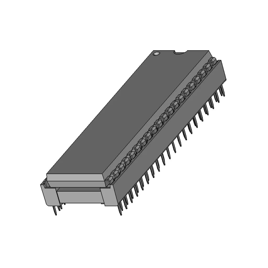 Dip40W Socket With Ic - Standard Mechanical Component_60_30_degree_snapshot
