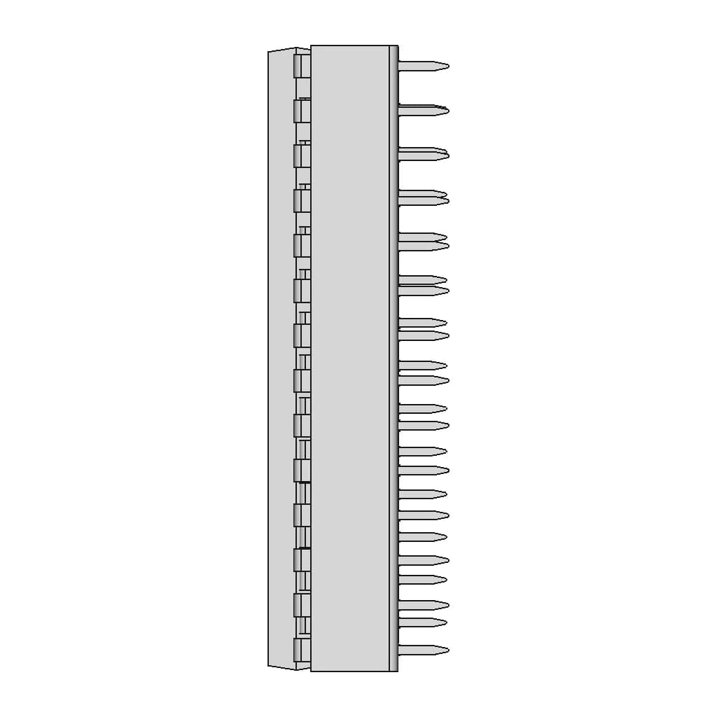 Dip28W Socket With Ic | 3D Engineering Design File_0_90_degree_snapshot