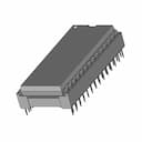 Dip28W Socket With Ic | 3D Engineering Design File_60_30_degree_snapshot