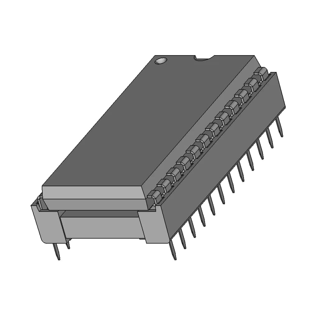 Dip24W Socket With Ic - Standard Mechanical Component_60_30_degree_snapshot