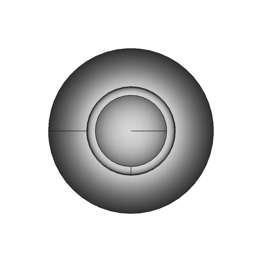 Ball Caster Wheel - Downloadable CAD Representation_0_0_degree_snapshot