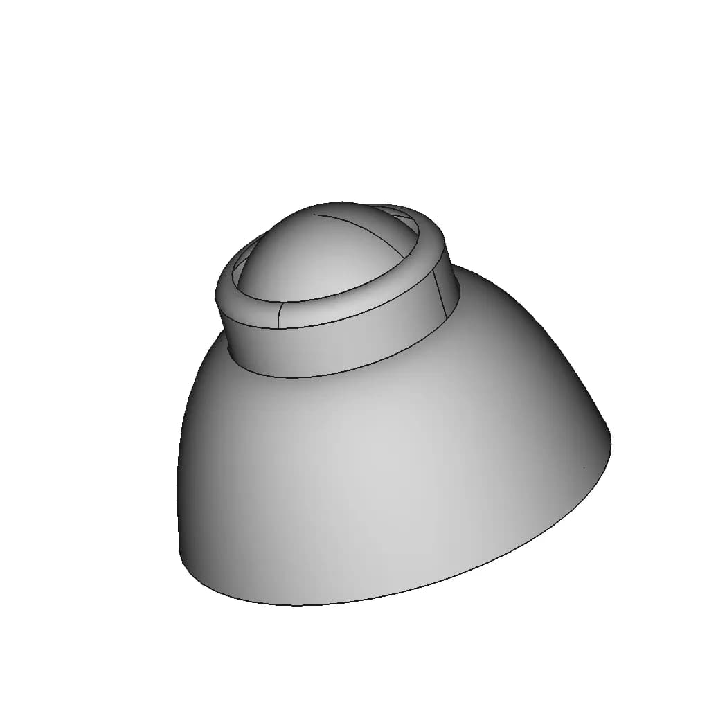 Ball Caster Wheel - Downloadable CAD Representation_60_30_degree_snapshot