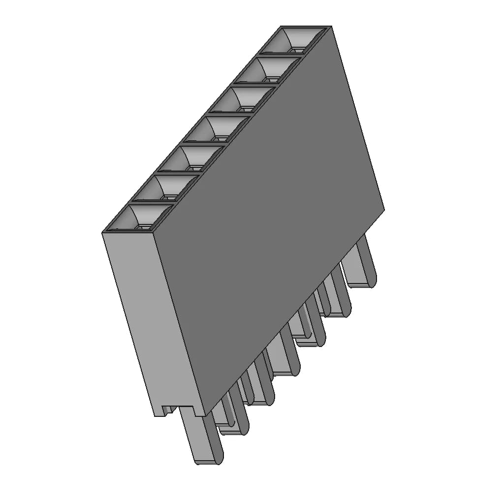 Female Header Pins - Downloadable CAD Representation_60_30_degree_snapshot