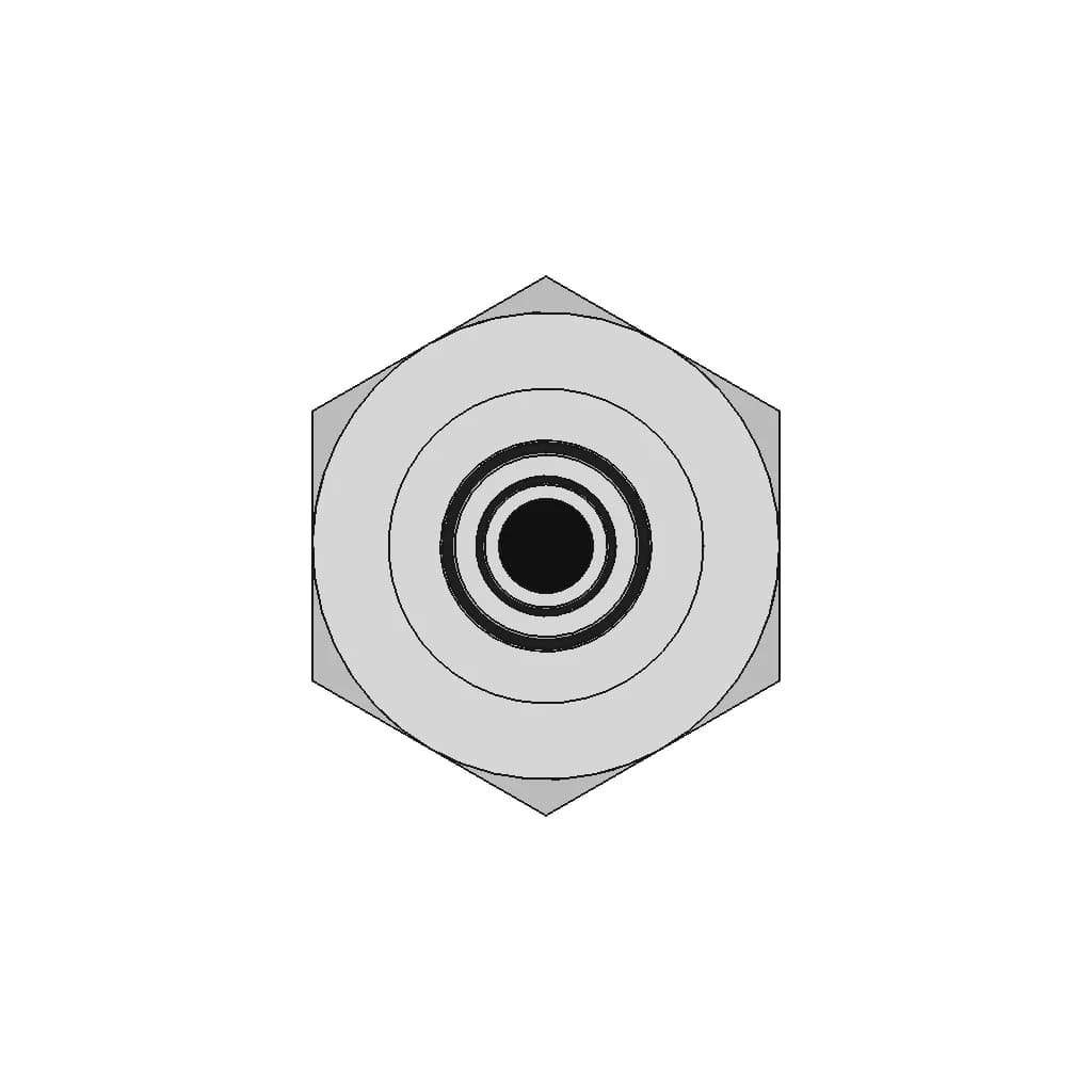 1/2" Fnpt Brass Hose Fitting 3/8" Barb - Standard Mechanical Component_0_0_degree_snapshot