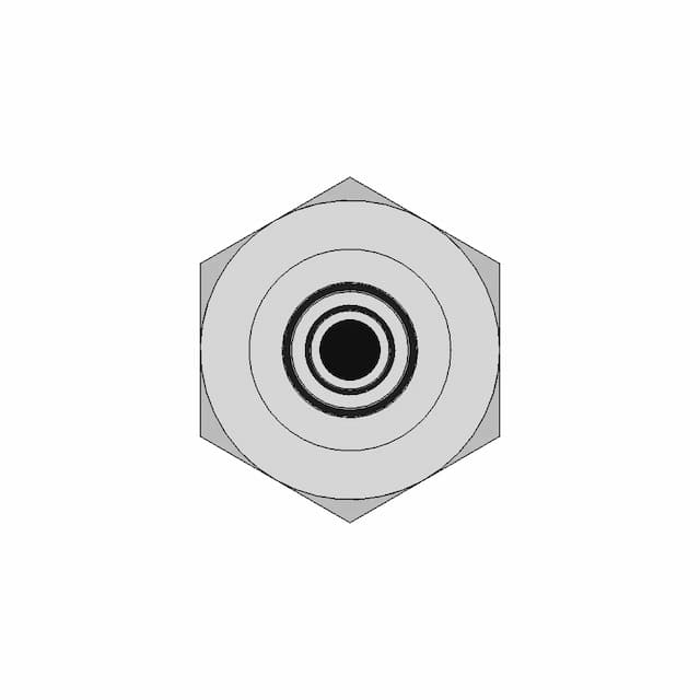 1/2" Fnpt Brass Hose Fitting 3/8" Barb - Standard Mechanical Component