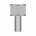 1/2" Fnpt Brass Hose Fitting 3/8" Barb - Standard Mechanical Component_270_0_degree_snapshot