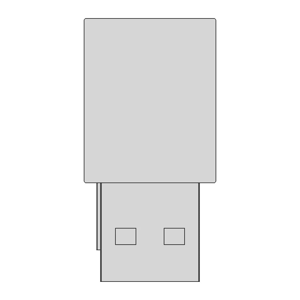 Wifi 5 & Bluetooth Usb Dongle - Standard Mechanical Component_0_0_degree_snapshot