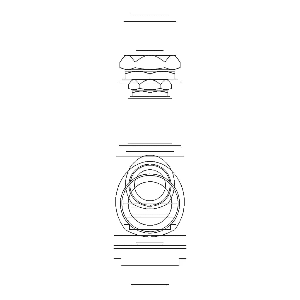 Safety Valve Tosaca Tsc1216 3/4'' Bspm - 1'' Bspf Aisi316 | High-Quality CAD Model_90_0_degree_snapshot