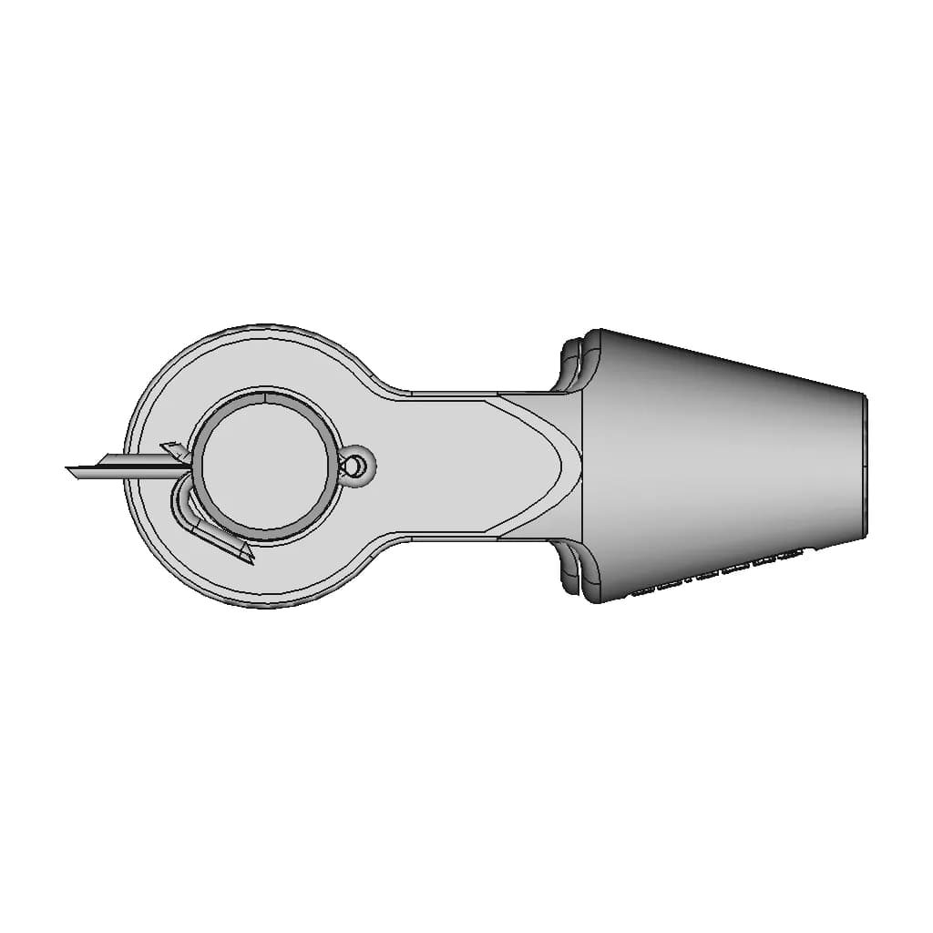 Spelter Socket 14-16Mm Wire Rope | High-Quality CAD Model_0_90_degree_snapshot