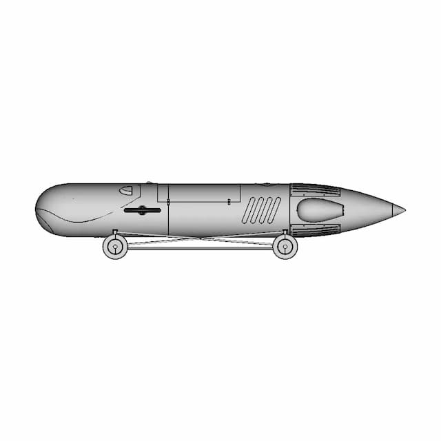 One Person Submarine From Spirou Comics By Franquin. | 3D Engineering Design File